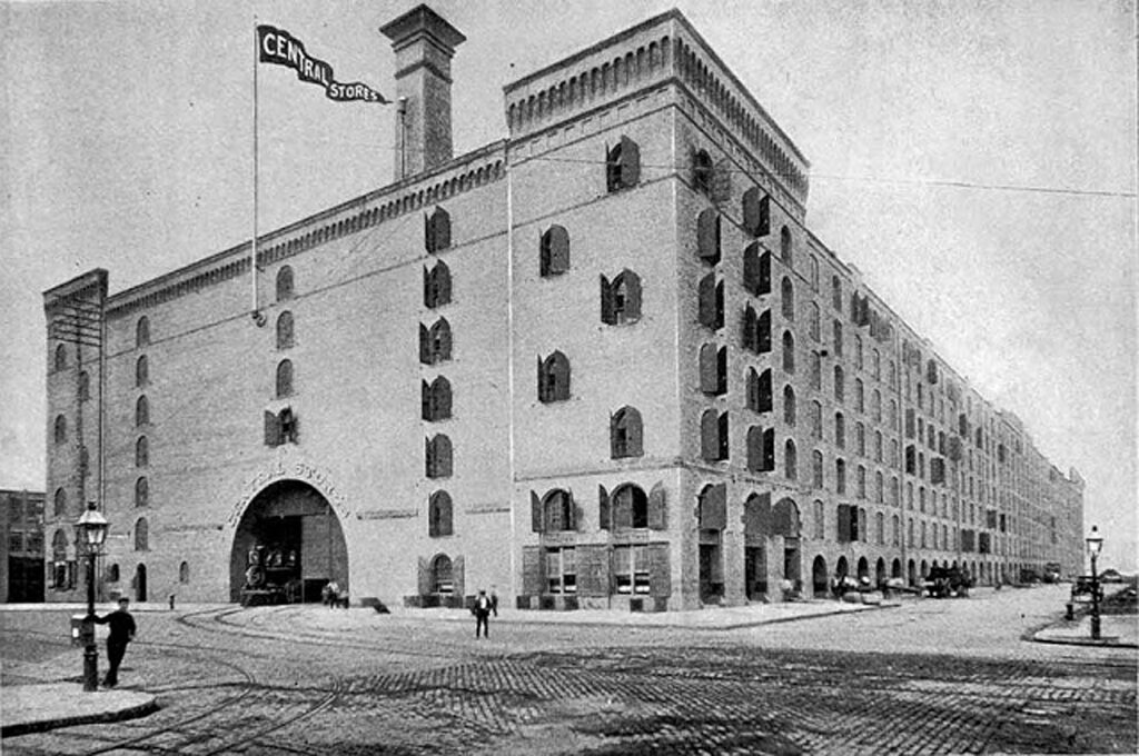 Central Stores Complex, 19th century. Photo: King's Handbook of New York