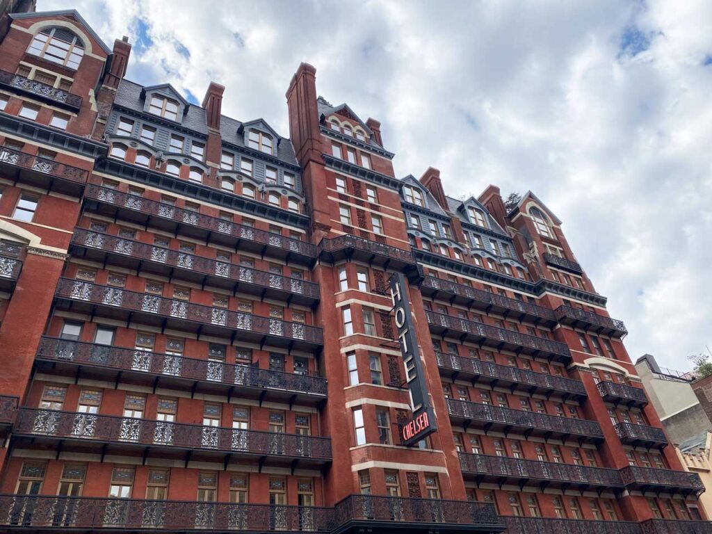 The Chelsea Hotel on West 23rd Street. Photo: Annik LaFarge, author of On the High Line