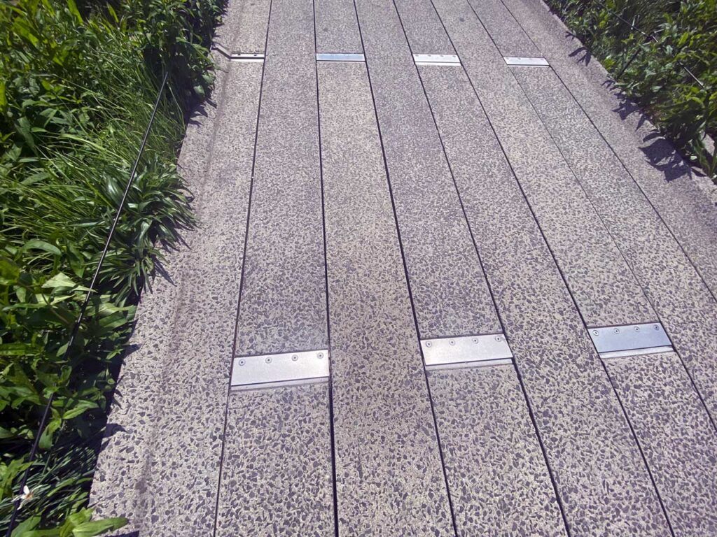 Expansion joints on the High Line. Photo: Annik LaFarge, author of On the High Line