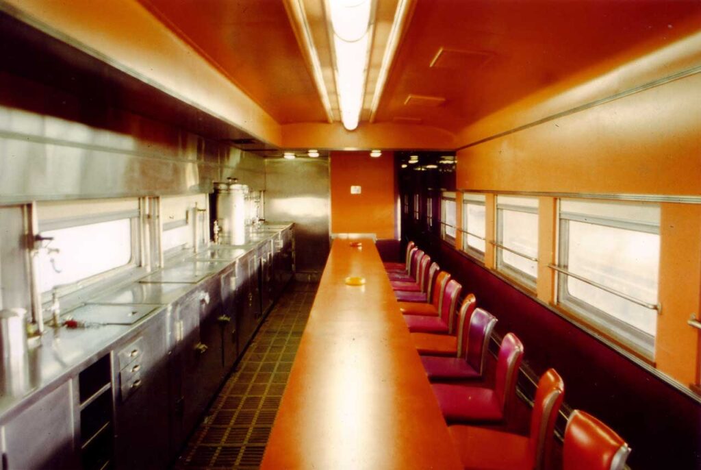 Inside Peter Obletz's rail car. Photo: courtesy Peter Richards